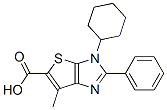 3H-thieno[2,3-d]imidazole-5-carboxylic acid,3-cyclohexyl-6-methyl-2-phenyl- Structure,874571-88-7Structure