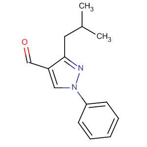 3-Isobutyl-1-phenyl-1h-pyrazole-4-carbaldehyde Structure,874908-41-5Structure