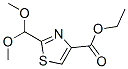 4-Thiazolecarboxylicacid,2-(dimethoxymethyl)-,ethylester(9ci) Structure,875011-72-6Structure