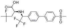 (S)-4-fluoro-4-methyl-2-((s)-2,2,2-trifluoro-1-(4’-(methylsulfonyl)biphenyl-4-yl)ethylamino)pentanoic acid Structure,875272-89-2Structure