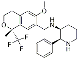 (2S,3s)-n-(((r)-6-甲氧基-1-甲基-1-(三氟甲基)異苯并二氫吡喃-7-基)甲基)-2-苯基哌啶-3-胺結(jié)構(gòu)式_875322-24-0結(jié)構(gòu)式