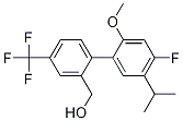 4’-Fluoro-2’-methoxy-5’-(1-methylethyl)-4-(trifluoromethyl)-[1,1’-biphenyl]-2-methanol Structure,875548-97-3Structure