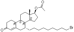 (7A,17b)-17-acetyloxy-estra-4-ene-7-(9-bromononyl)-3-one Structure,875573-63-0Structure