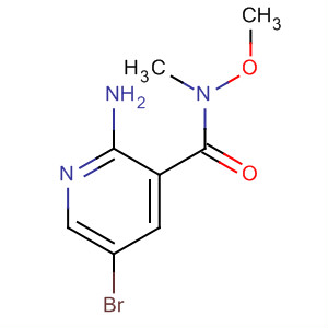 2-Amino-5-bromo-n-methoxy-n-methyl-nicotinamide Structure,875639-69-3Structure