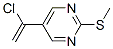 Pyrimidine, 5-(1-chloroethenyl)-2-(methylthio)- (9ci) Structure,87573-79-3Structure