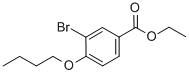 3-溴-4-丁氧基苯甲酸乙酯結構式_875846-74-5結構式