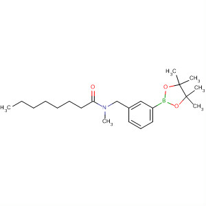 N-(3-(4,4,5,5-tetramethyl-1,3,2-dioxaborolan-2-yl)benzyl)-n-methyloctanamide Structure,876169-12-9Structure