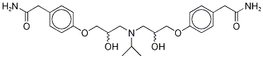 4,4-[[(1-甲基乙基)亞氨基]雙[(2-羥基-3,1-丙烷二基)氧基]]雙-苯乙酰胺結(jié)構(gòu)式_87619-83-8結(jié)構(gòu)式