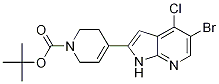 1(2H)-pyridinecarboxylic acid, 4-(5-bromo-4-chloro-1h-pyrrolo[2,3-b]pyridin-2-yl)-3,6-dihydro-, 1,1-dimethylethyl ester Structure,876343-86-1Structure