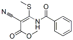 Methyl 3-(benzoylamino)-2-cyano-3-(methylthio)acrylate Structure,87693-81-0Structure