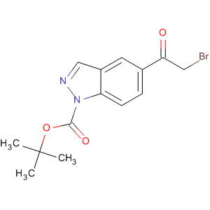 Tert-butyl 5-(2-bromoacetyl)-1h-indazole-1-carboxylate Structure,877264-74-9Structure