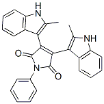 3,4-Bis-(2-methyl-1h-indol-3-yl)-1-phenyl-pyrrole-2,5-dione Structure,877383-29-4Structure