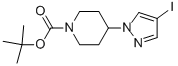 1-Piperidinecarboxylic acid, 4-(4-iodo-1H-pyrazol-1-yl)-, 1,1-dimethylethyl ester Structure,877399-73-0Structure