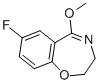 7-Fluoro-2,3-dihydro-5-methoxybenzo[f][1,4]oxazepine Structure,877402-53-4Structure