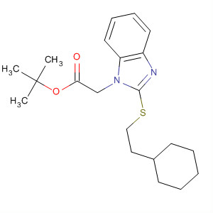 Tert-butyl [2-(2-cyclohexyl-ethylsulfanyl)-benzoimidazol-1-yl]-acetate Structure,877623-46-6Structure