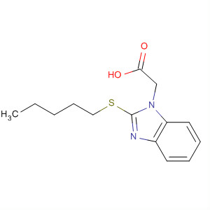 (2-Pentylsulfanyl-benzoimidazol-1-yl)-acetic acid Structure,877623-48-8Structure