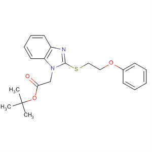 Tert-butyl [2-(2-phenoxy-ethylsulfanyl)-benzoimidazol-1-yl]-acetate Structure,877623-77-3Structure