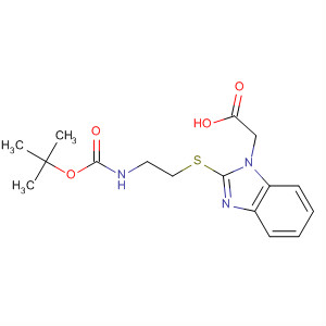 [2-(2-Tert-butoxycarbonylamino-ethylsulfanyl)-benzoimidazol-1-yl]-acetic acid Structure,877626-81-8Structure