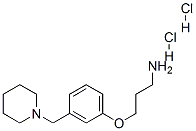 1-Propanamine, 3-[3-(1-piperidinylmethyl)phenoxy]-, dihydrochloride (9CI) Structure,87766-25-4Structure