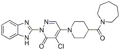 (9ci)-1-[[1-[1-(1H-苯并咪唑-2-基)-5-氯-1,6-二氫-6-氧代-4-吡嗪]-4-哌啶基]羰基]六氫-1H-氮雜卓結(jié)構(gòu)式_878574-87-9結(jié)構(gòu)式