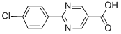 2-(4-Chlorophenyl)-5-pyrimidinecarboxylic acid Structure,878691-37-3Structure