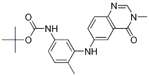 Tert-butyl 4-methyl-3-(3-methyl-4-oxo-3,4-dihydroquinazolin-6-ylamino)phenylcarbamate Structure,878745-39-2Structure