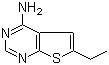 6-乙基噻吩并[2,3-d]嘧啶-4-胺結(jié)構(gòu)式_879873-49-1結(jié)構(gòu)式