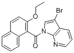 3-Bromo-1-(2-ethoxy naphthoyl)-7-azaindole Structure,880770-81-0Structure