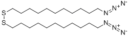 Bis(11-azidoundecyl)disulfide Structure,881375-91-3Structure