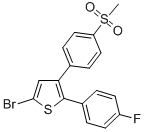 5-Bromo-2-(4-fluorophenyl)-3-(4-methylsulfonylphenyl)thiophene Structure,88149-94-4Structure