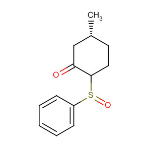 (5R)-5-methyl-2-(phenylsulfinyl)-cyclohexanone Structure,88154-77-2Structure