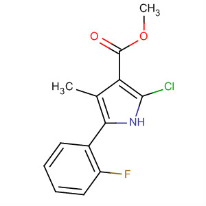 Methyl 2-chloro-5-(2-fluorophenyl)-4-methyl-1h-pyrrole-3-carboxylate Structure,881674-02-8Structure