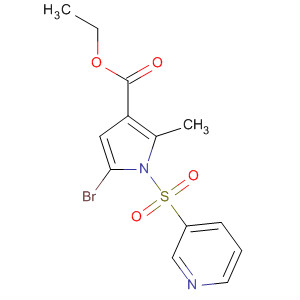 Ethyl 5-bromo-2-methyl-1-(pyridin-3-ylsulfonyl)-1h-pyrrole-3-carboxylate Structure,881675-04-3Structure