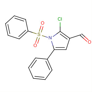 2-Chloro-5-phenyl-1-(phenylsulfonyl)-1h-pyrrole-3-carbaldehyde Structure,881676-18-2Structure