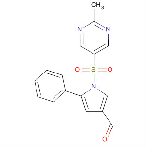 1-[(2-Methyl-5-pyrimidine)sulfonyl]-5-phenyl-1h-pyrrole-3-carbaldehyde Structure,881676-37-5Structure