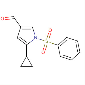 5-Cyclopropyl-1-(phenylsulfonyl)-1h-pyrrole-3-carbaldehyde Structure,881676-52-4Structure