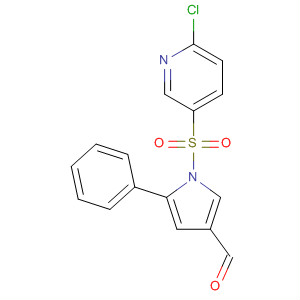 1-(6-Chloropyridin-3-ylsulfonyl)-5-phenyl-1h-pyrrole-3-carbaldehyde Structure,881676-94-4Structure