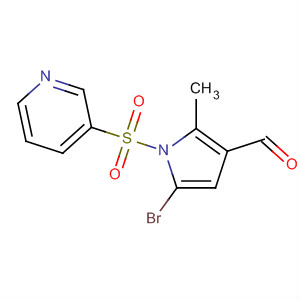 5-Bromo-2-methyl-1-(pyridin-3-ylsulfonyl)-1h-pyrrole-3-carbaldehyde Structure,881677-55-0Structure