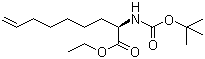 (2S)-2-[[(叔丁氧基)羰基]氨基]-8-壬烯酸乙酯結(jié)構(gòu)式_881683-81-4結(jié)構(gòu)式