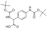 Tert-butoxycarbonylamino-(4-tert-butoxycarbonylamino-phenyl)-aceticacid Structure,88197-41-5Structure