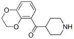 Methanone,(2,3-dihydro-1,4-benzodioxin-5-yl)-4-piperidinyl- Structure,882004-03-7Structure