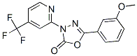 5-(3-甲氧基苯基)-3-[4-(三氟甲基)-2-吡啶]-1,3,4-噁二唑-2(3H)-酮結構式_883010-27-3結構式