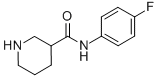 Piperidine-3-carboxylic acid (4-fluoro-phenyl)-amide Structure,883106-66-9Structure