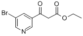 5-Bromopyridine-3-beta-oxo-propanoic acid ethyl ester Structure,883107-60-6Structure