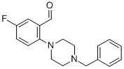 2-(4-Benzyl-1-piperazino)-5-fluoro-benzaldehyde Structure,883512-26-3Structure