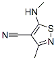 3-Methyl-5-(methylamino)isothiazole-4-carbonitrile Structure,88394-37-0Structure