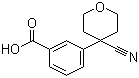 3-(4-Cyanotetrahydro-2h-pyran-4-yl)benzoic acid Structure,884001-10-9Structure