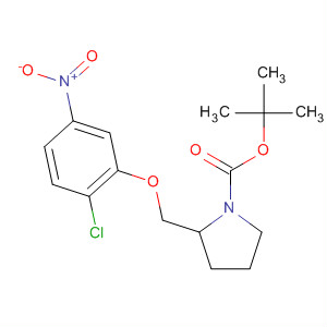 Tert-butyl (2s)-2-(2-chloro-5-nitrophenoxymethyl)pyrrolidine-1-carboxylate Structure,884342-72-7Structure