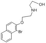 2-((2-[(1-Bromo-2-naphthyl)oxy]ethyl)amino)ethanol Structure,884497-66-9Structure