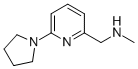 N-methyl-n-[(6-pyrrolidin-1-ylpyridin-2-yl)methyl]amine Structure,884507-14-6Structure